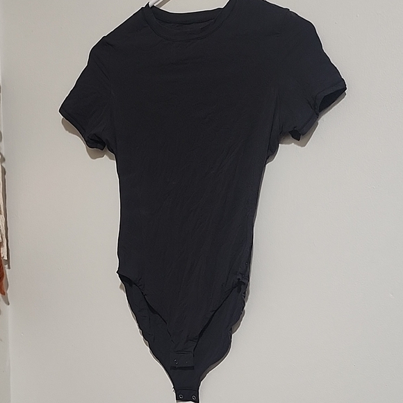 SKIMS Tops - SKIMS Classic Dark Grey Bodysuit